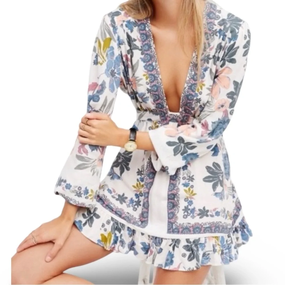 Free People Violet Hill Floral Printed Tunic - Picture 6 of 14